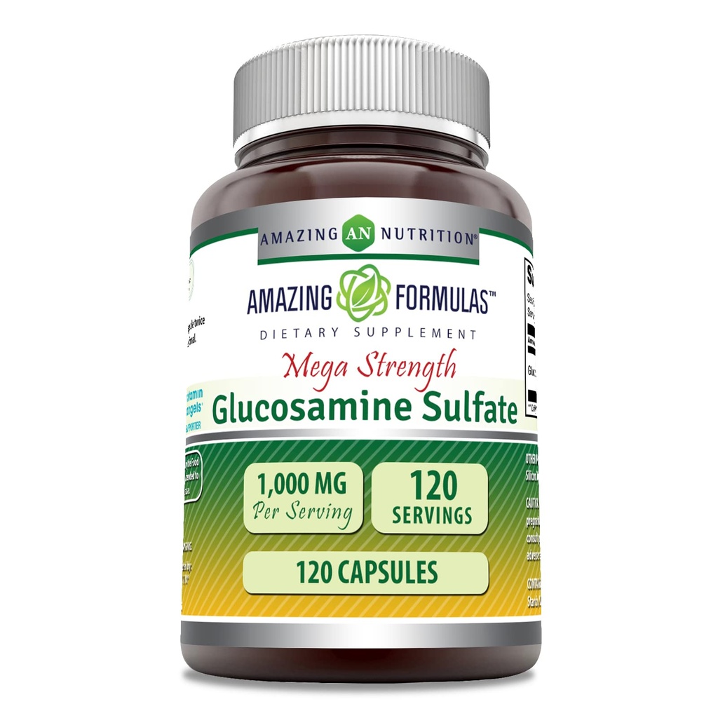 Amazing Formulas Glucosamine Sulfate 1000 mg Capsules Supplement 