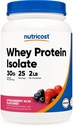 Nutricost Srvátkový proteín izolát (jablkový Acai, 2 libry)