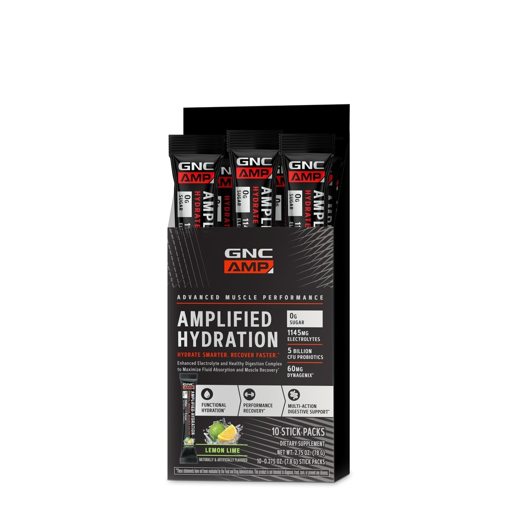 GNC AMP Amplified Hydration Electrolyte Powder Drink Mix 