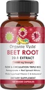 Organické Veda Repa Root Kapsule - Triple Reds Repy oxidu dusnatého Doplnky - Koncentrované dusičnany a vitamín C zmes cukrovej koreňovej extraktu, červený špenát, granátové jablko, čierne korenie - 120 Kapsule