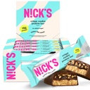 Nick's Protein Bars Crispy Cookie Čokoláda, High Protein, Nízke kalórií, Nízke Carb, Keto Friendly Snacks No Pridané cukor (Mbalenie 12 barov x 50g), Crispy Cookie chuť