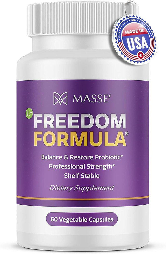 Candida Freedom Massey Medicinals Colon Cleanse Pills - Crafted Digestive for Vibrant Living - Gut Health Probiotic Complex - 60 Kapsule