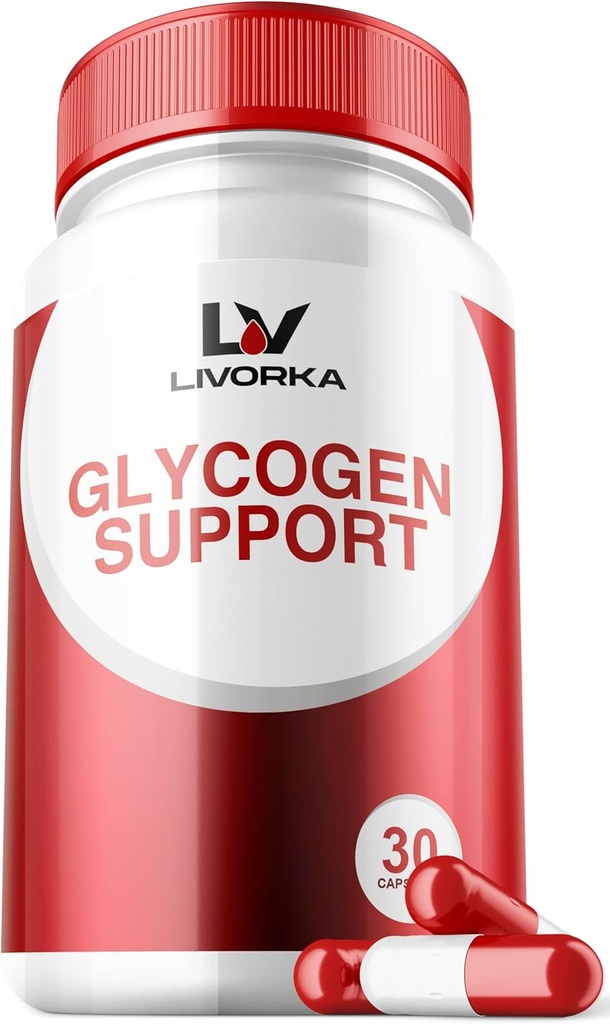 1 balenie - Glycogen Support, Glycogen Control Advanced Formula, Glycogen Kapsule, Glycogen Fix s výkonnými zložkami, 30 Kapsule na fľašu na 30 dní