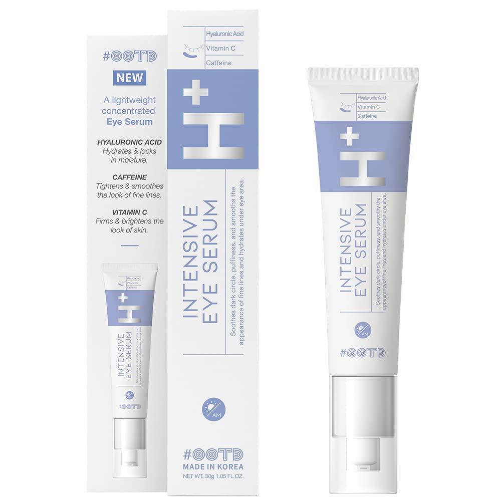 Korean Eye Serum for Under Eye Hydrating, Anti-aging Wringkles spevnenie Puffy Eye Bags Dark Circle, Hyaluronic Acid, Vitamín C, kofeín, Vegan Pod očným ošetrením 30g
