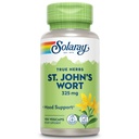 SOLARAY St Johns Wort 325 mg Celá letecká - Zdravie a podpora nálady doplnok - 60-Deň Záruka vrátenia peňazí - Non-GMO, Vegan, Lab Overené (100 CT)