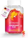 IvyBears® Superpower Kids - Multivitamínové Gummy pre imunitnú podporu - Posilnenie detských imunitných systémov s vitamínmi C, D2, B6, A - Plne prírodné Berry-Flavored - German-Made Daily Supplement