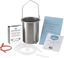 Purelife Detox Coffee Enema Kit - Made in USA - 2 Qt / Superior Non Toxic Made in USA Quality / 1 LB Purelife Ultra Light Gold Enema Coffee - Lab Testované bez mykotoxínov - Silikónové Tubing