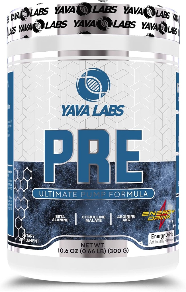 Yava Labs PRE Cvičenie Ultimate Vzorec čerpadla (Energy Drink)