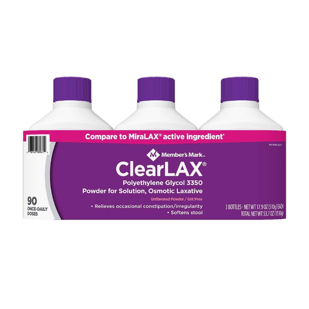 Značka člena ClearLAX (17,9 Ounce, 3 balenia)