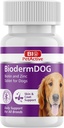 Bio Pet Active BiodermDOG 0,5 Zinok a biotín Tablety pre psy, imunitný systém, kožu, kožu a nechty Podpora pre psy, 1,32 oz, 75 Žuvacie tablety