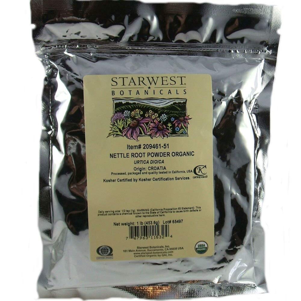 Nettle Root Powder Organic - Urtikus Dioica, 1 lb, [Starwest Botanicals]