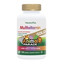 Natures Plus Animal Parade Gold Detský multivitamín - rozmanité Cherry, Orange & Grape flavors - 120 Žuvateľné Zvieracie-Shaped Tablety - Vegetarián, Gluten Free - 60 Servivs