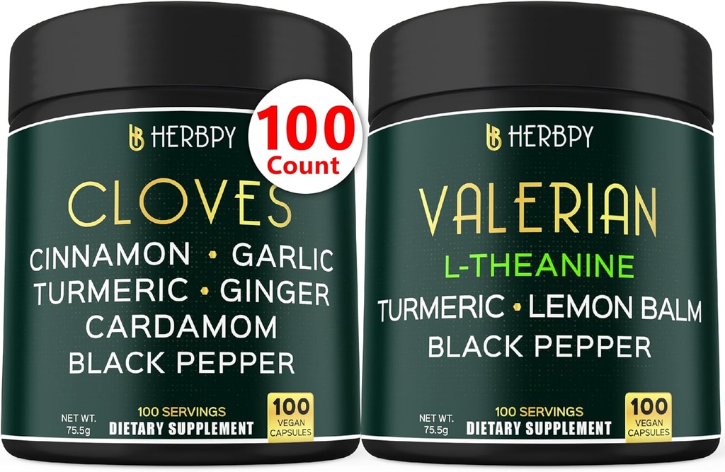 Bundle 7in1 Klinčeky doplnok & 5in1 Valerián Root Supplement