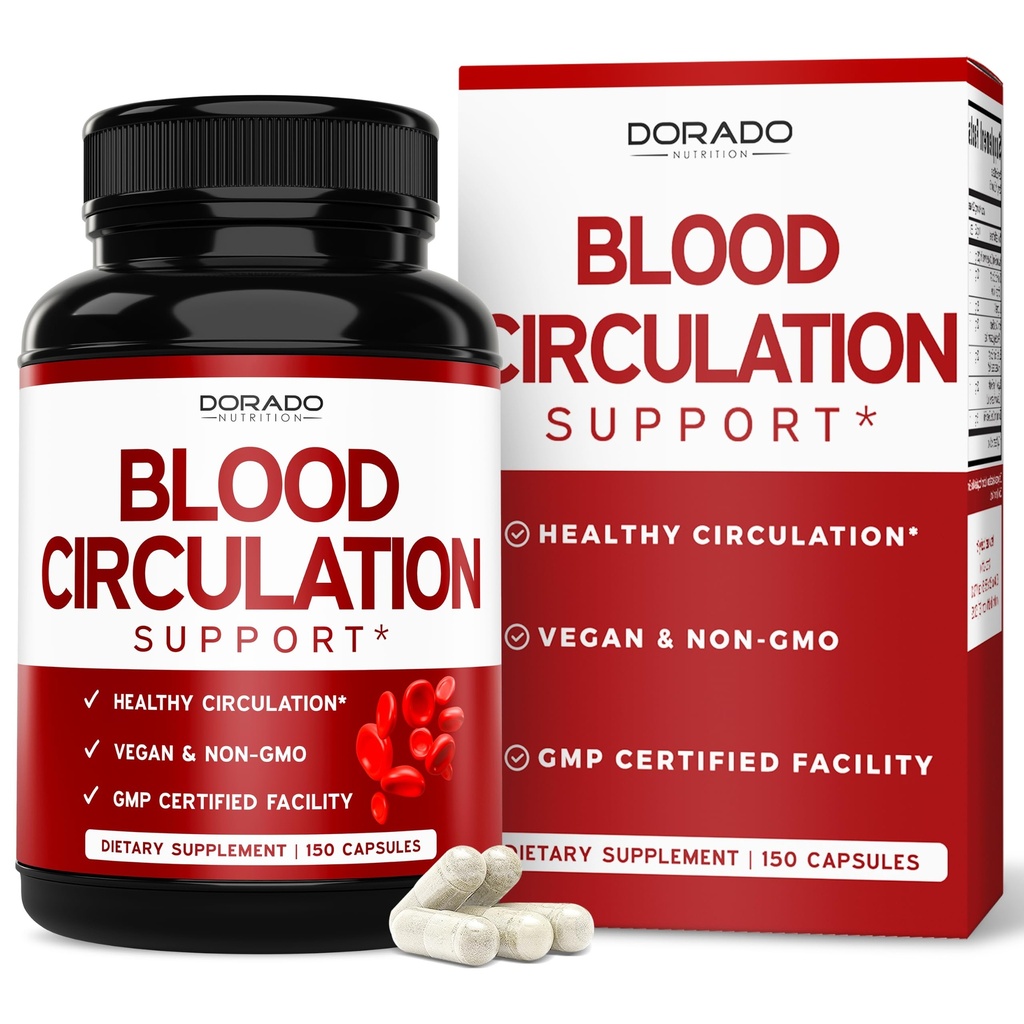 Krvný obeh Doplnky s Diosmin a viac (150 Kapsule) Krvný obeh Doplnky pre mužov a ženy - Pavúk a Varicose Veins pre Nohy Podpora - Vegan & Non GMO - 3. strana Testované - USA