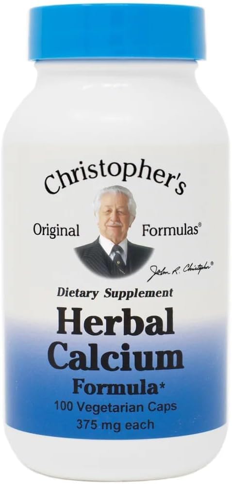 Christopher's Original Formules bylinné vápnik, Prírodné kostnej podpory, 100 Caps, balenie po 1