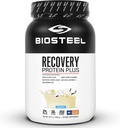 BIOSTEEL Recovery Protein Plus prášok doplnok, tráva-Fed a non-GMO formula, Vanilla, 27 porcií