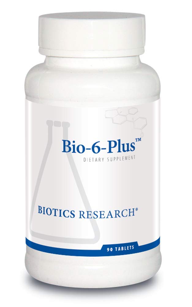 Biotics Research Bio 6 Plus Podpora trávenia, podpora Pankreatická funkcia, 50 000 NF jednotiek Amyláza, 9 300 NF jednotiek lipáza, 50 000 NF jednotiek Proteáza, Pankreatické a tráviace enzýmy 90 tabliet