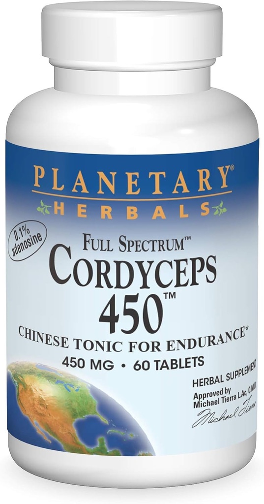 Planetárne byliny Full Spectrum Cordyceps 450 mg, 60 Počet