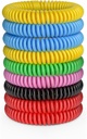 12 Balenie Mosquito Bracelets, Mosquito Bands pre dospelých a deti s individuálne zabalené & DEET zadarmo, prírodné a vodeodolné Zväzky Citronella Bracelets pre Camping Pešia turistika