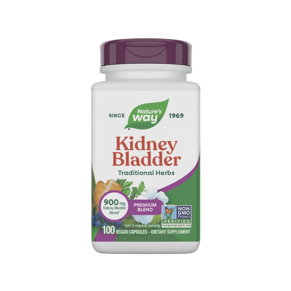 Spôsob, akým príroda Obličky Bladder Premium Blend, Tradičné byliny Supplement, 900 mg na 2-capsule Serving, Non-GMO Projekt Overené, Vegan, 100 Kapsule (Packaging May Vary)
