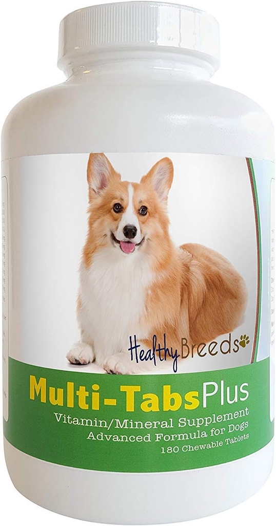 Zdravé plemená Pembroke Welsh Corgi Multi-Tabs Plus Žuvacie tablety 180 Počet