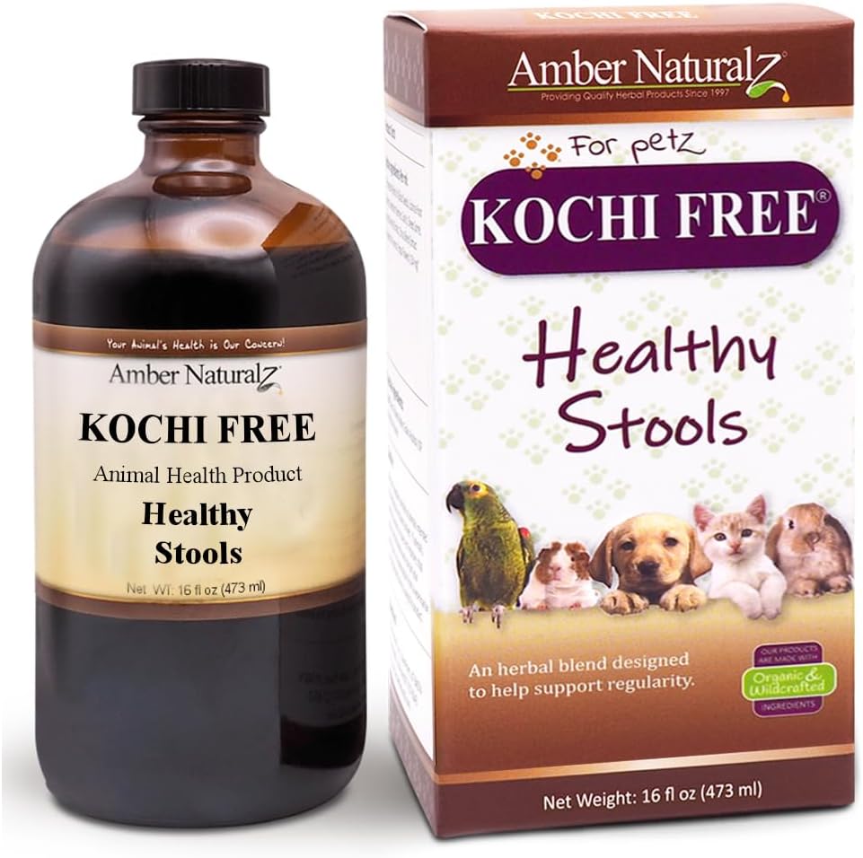 Amber NaturalZ Kochi Free Herbal Supplement for Dogs, Mačky, Vtáky, Králiky, a Guiney Ošípané 
