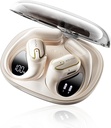 Otvorené slúchadlá pre slúchadlá - 5,4 Bluetooth Ušné pupočníky s LED digitálnym displejom IPX7 Bezdrôtové slúchadlá Dotykové ovládanie Vzduchové vedenie Stereo zvuk s 18,2 mm ovládače 80H Playtime