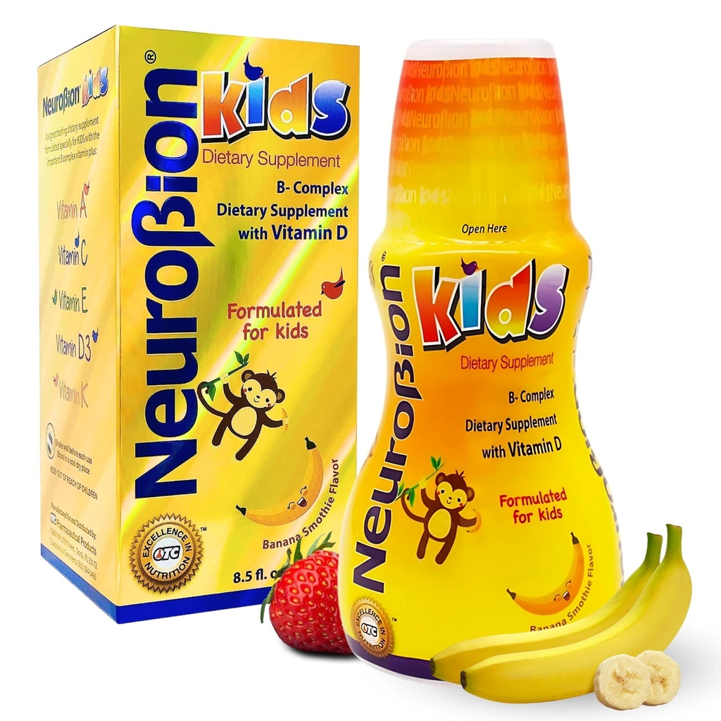 Neurobion Kids B Complex Liquid - Výkonný zdravý multivitamín pre deti - 8.5 fl oz
