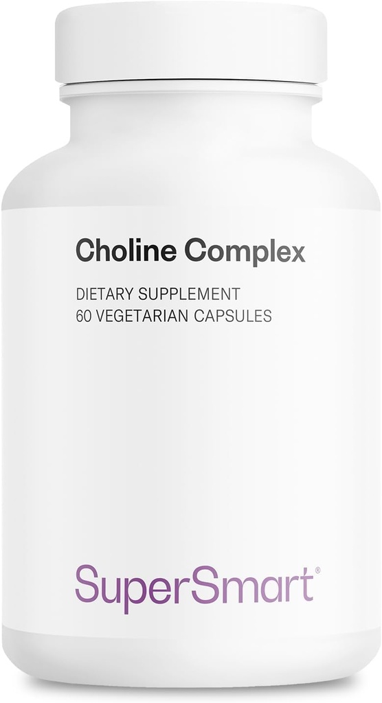 Supersmart - Choline Complex (Patented & High Strength) - s Choline bitartrate, GPC Choline & CDP Choline - High Potency Choline Doplnky 