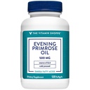 Vitamín Shoppe Evening Primrose Oil 500MG, prírodný zdroj GLA (Gammia kyselina linolénová), doplnok pre zdravie žien a hormonálnu rovnováhu (120 Softgels)