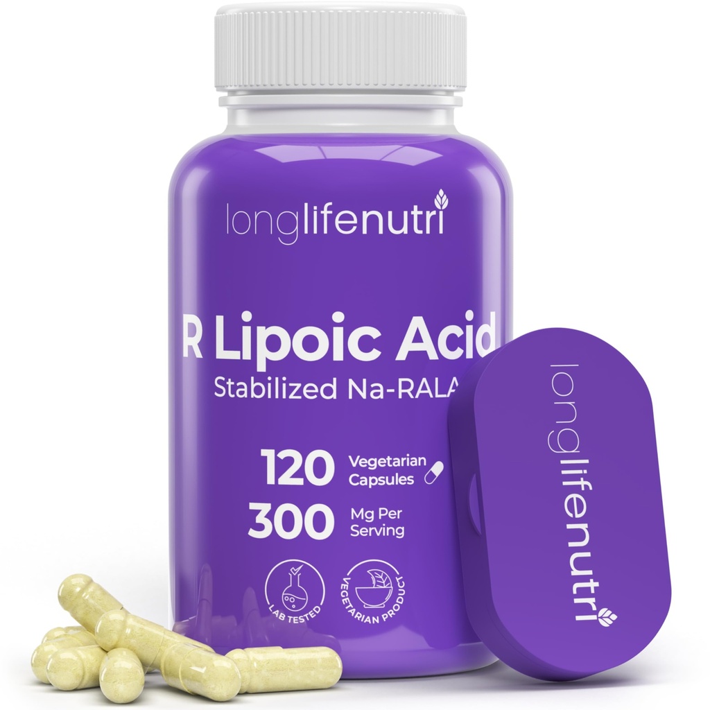 LongLifeNutri Stabilizovaná kyselina R-Alpha Lipoová 300mg 