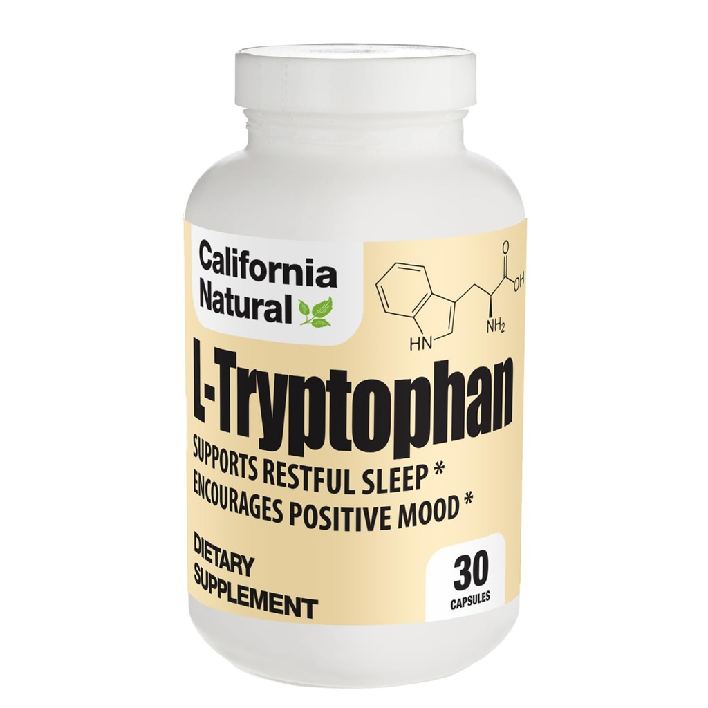 California Natural L-Tryptophan 500 Mg Kapsule, 30 Počet