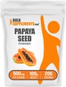 BulkSupplements.com Papája Seed Powder - Carica Papaya Seed, Nutritional Supplement, for Digestive & Gut Support - Gluten Free, 500mg per Serving, 100g (3,5 oz) (Pack of 1)