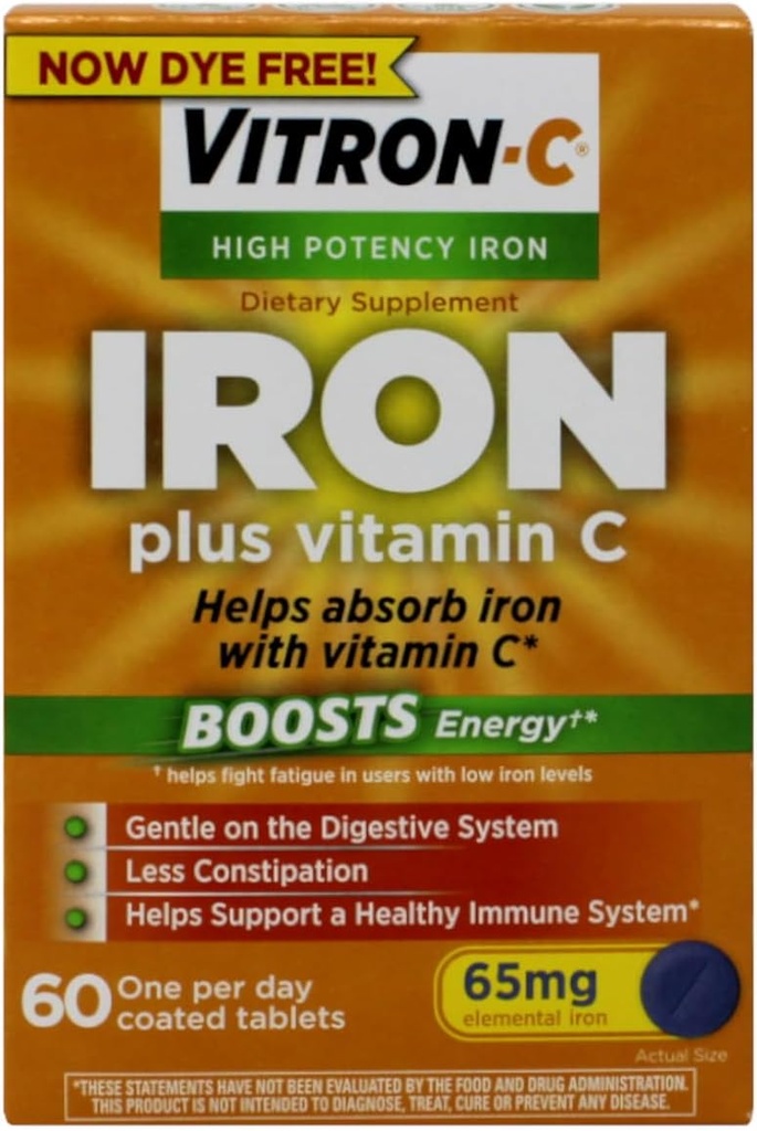 Vitron- C High Potency Železo Diétary Supplement 