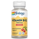 SOLARAY vitamín B12 2000 mcg Lozenges - bez cukru, prírodná Cherry chuť Vitamín B 12 doplnok pre Nerve funkcie, energie a červených krviniek podporu - Lab overené, Vegan - 90 Servings, 90 Lozenges