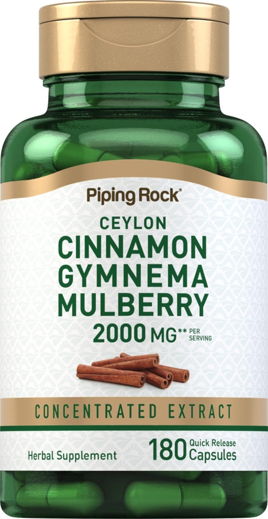 Piping Rock Ceylon škorica Gymnema Mulberry Complex 2000mg 