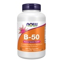 Teraz doplnky, vitamín B-50, výroba energie*, zdravie nervového systému*, 250 Veg kapsuly