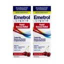 Emetrol Non-Drowsy Liquid Nauzea Relief - Upset Žalúdočná medicína - Lekár odporúčaná nauzea Relief - Cherry Flavor - 4fl oz, 2 balenia