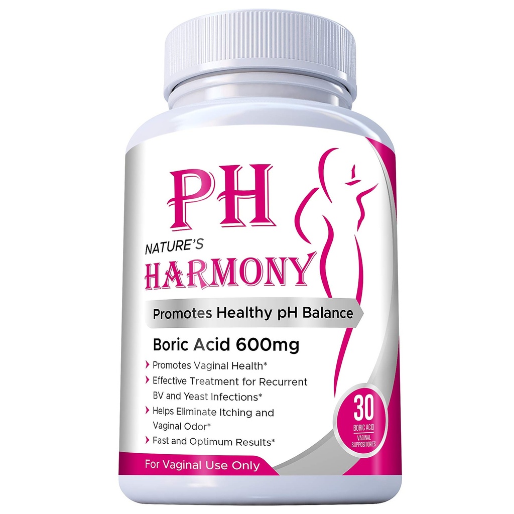PURE PLANT DOMOV Prípravy kyseliny boritej Príroda Harmony 30 Počet 600 mg 100% Pure Vyrobené v USA