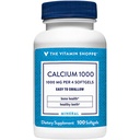 Vitamín Shoppe Calcium 1000MG, ľahko prehltnúť Softgels, podporuje kosti a zuby s 400IU vitamínu D (100 Softgels)