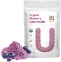 UNLEASH'D ORGANICKÉ Organické Čučoriedková šťava prášok 16 oz 100% čisté prírodné zelené potraviny, bohaté na antioxidanty a vitamíny, aids Digestion a zvyšuje imunitnú funkciu