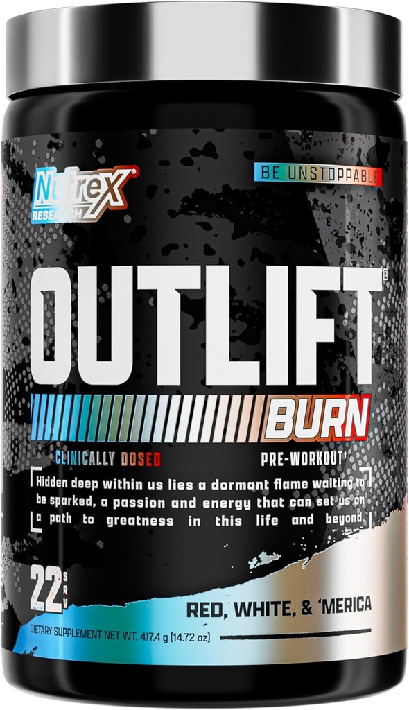 Nutrex Outlift Burn Pre-Pracovný doplnok pre energiu, Focus & Endurance 