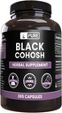 Pure Original Ingrediencie Black Cohosh (365 Kapsule) Nie horčík alebo ryžové výplne, Vždy čisté, Lab Overené