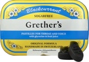 GRETER'S Sugarfree Blackcurrant Pastilles - Natural Dry Mouth Relief - Upokojujúce Hrdlo a zdravý hlas - Darček pre spievajúce - 3.75 oz. 1 Balenie