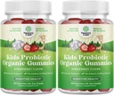 Natures Craft USDA Organic Probiotic Gummies for Kids - Vegan Non-GMO Kids Probiotic Gummy Vitamin for Imunity and Digestive Health - Gentle 2.5B CFU Organic Probiotics Jahodová príchuť (4 mesiace)