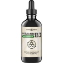 Tekutý vitamín B3 (ako Niacínamid) Doplnok - Non Flush forma niacínu - Rýchla absorpcia -Convenient Niacin kvapky pre ženy a mužov - 4 oz (120ml)