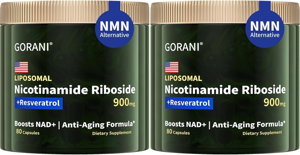 Gorani NAD+ dodatok 900MG, nikotínamid Riboside, Lipozomálny Resveratrol, Quercetin (2)