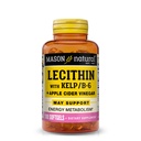 MASON NATURAL Lecithin s kelp, vitamín B6 a jablkový Cider Ocot, Dual Action Formula, 100 Softgels