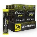 Pedialyte Sport Electrolyte prášok, rýchla hydratácia s 5 Key Electrolytes pre podporu svalov pred, počas, a po cvičení, citrónová vápno, 0,49-oz pakety (36 Počet)