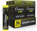 Pedialyte Sport Electrolyte prášok, rýchla hydratácia s 5 Key Electrolytes pre podporu svalov pred, počas, a po cvičení, citrónová vápno, 0,49-oz pakety (36 Počet)
